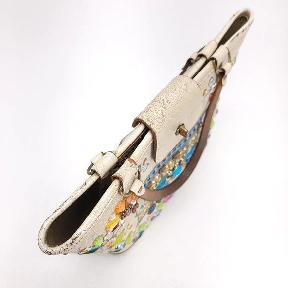 Enid Collins Of‎ Texas Vintage 1960s Purse Bag Cable Car Genuine Handbag - Picture 8 of 13